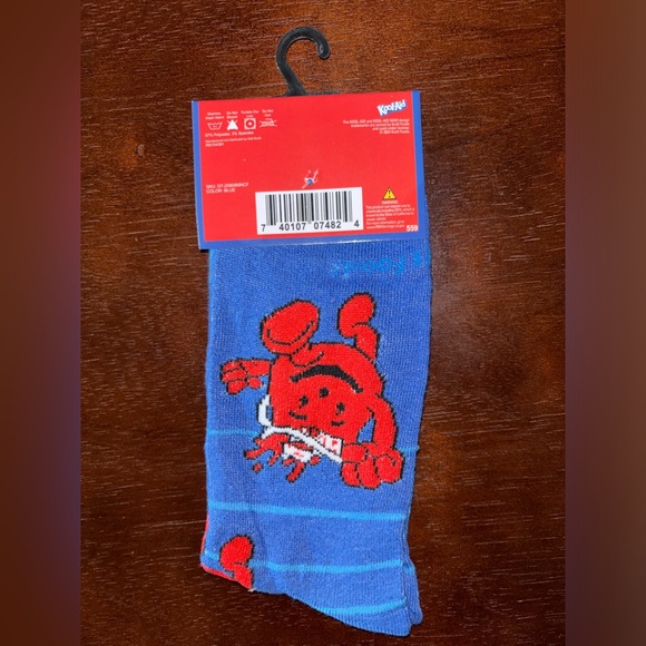 KOOL-AID NOVELTY CREW SOCKS NWT MEN’S SHOE SIZE 6-12 - Picture 2 of 2